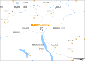 map of Björsjöhage