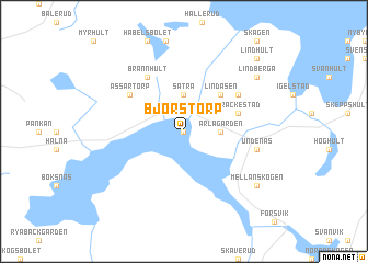 map of Björstorp