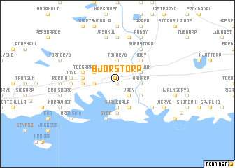 map of Björstorp