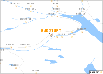 map of Bjørtuft