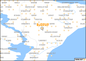 map of Bjørup