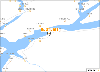 map of Bjotveit