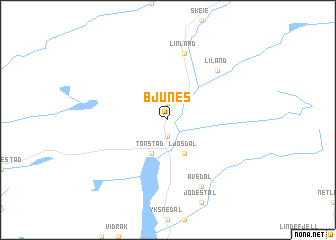 map of Bjunes