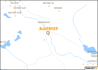 map of Bjuråker
