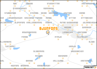 map of Bjurfors