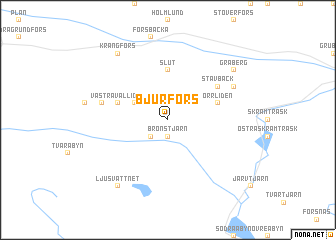 map of Bjurfors