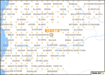 map of Bkartā