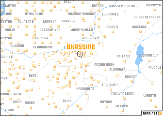 map of Bkâssîne