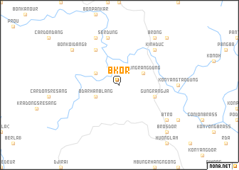 map of B\