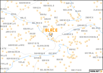 mapa 3d srbija Blace (Serbia and Montenegro) map   nona.net mapa 3d srbija