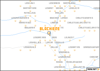 map of Blachière