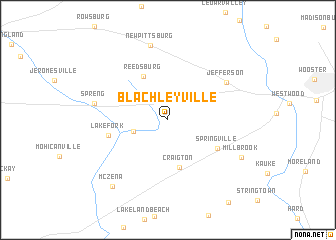 map of Blachleyville