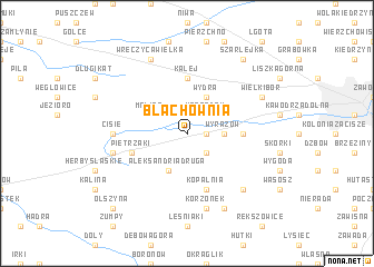 map of Blachownia