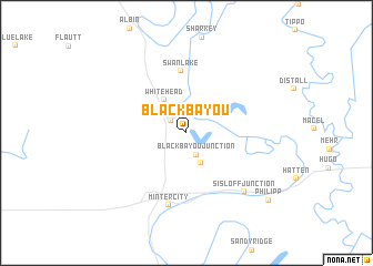 map of Black Bayou