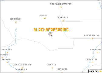 map of Black Bear Spring