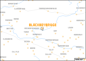 map of Blackboy Bridge