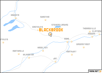 map of Black Brook