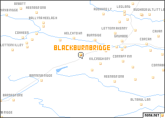 map of Blackburn Bridge