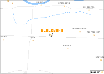 map of Blackburn