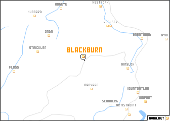 map of Blackburn