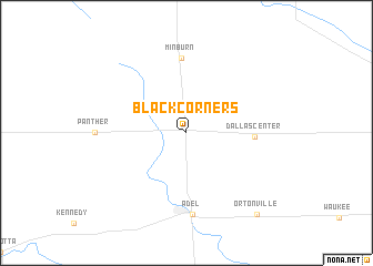 map of Black Corners
