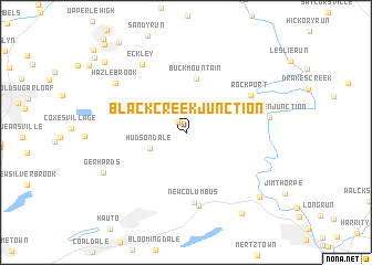 map of Black Creek Junction