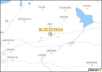 map of Black Creek