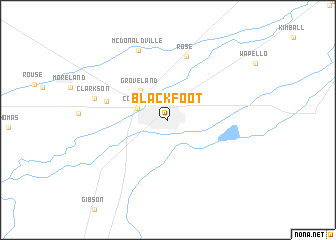 map of Blackfoot