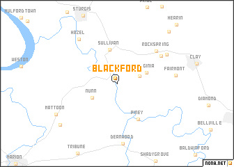 map of Blackford