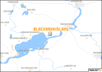 map of Blackhawk Island