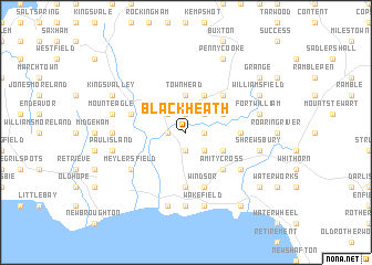 map of Black Heath