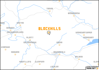 map of Black Hills