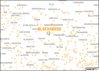 map of Blackhorse