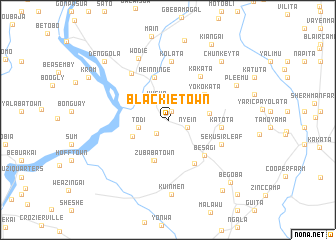 map of Blackie Town