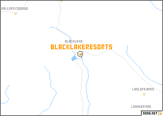 map of Black Lake Resorts