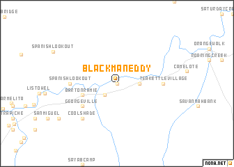 map of Black Man Eddy