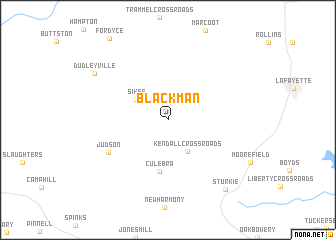 map of Blackman