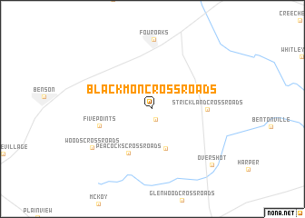 map of Blackmon Crossroads