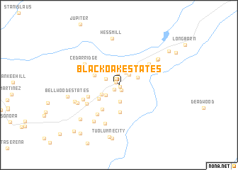 map of Black Oak Estates