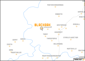 map of Black Oak