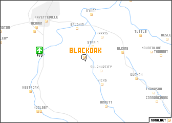 map of Black Oak