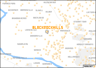 map of Blackrock Hills