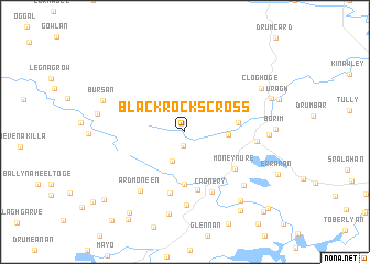 map of Blackrocks Cross