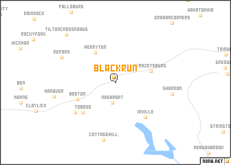 map of Black Run