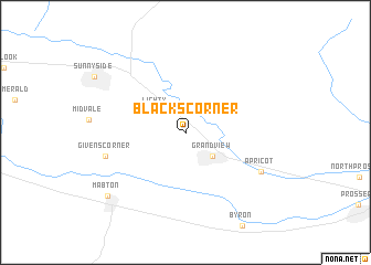 map of Blacks Corner