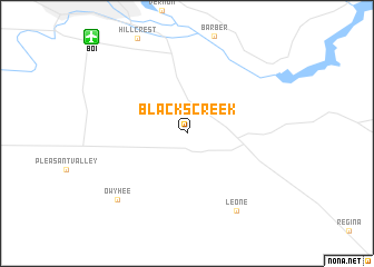 map of Blacks Creek