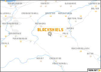map of Blackshiels