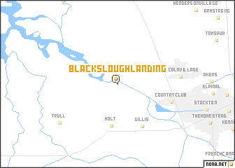 map of Blackslough Landing