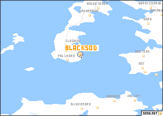 map of Blacksod