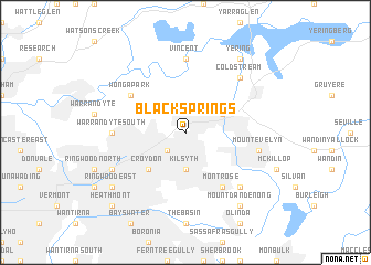 map of Black Springs